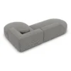 Strukturstoff L-Form Lounge Sofa Liberia