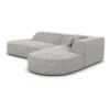 Strukturstoff L-Form Lounge Sofa Liberia