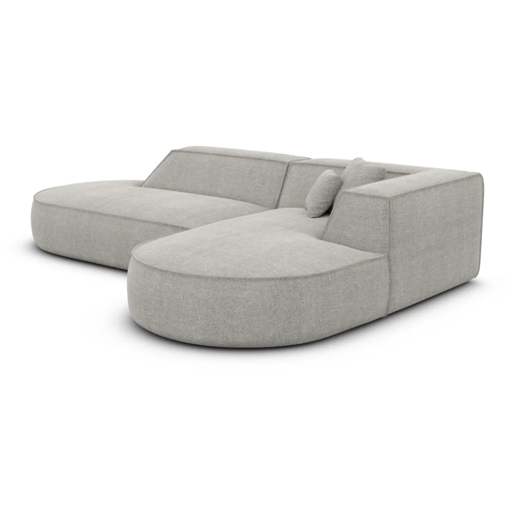 Strukturstoff L-Form Lounge Sofa Liberia