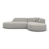 Strukturstoff L-Form Lounge Sofa Liberia
