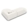 Strukturstoff L-Form Lounge Sofa Liberia