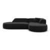 Samtstoff L-Form Lounge Sofa Liberia