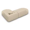 Echtleder L-Form Lounge Sofa Liberia