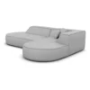 Echtleder L-Form Lounge Sofa Liberia