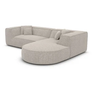 Bouclé L-Form Sofa Liberia