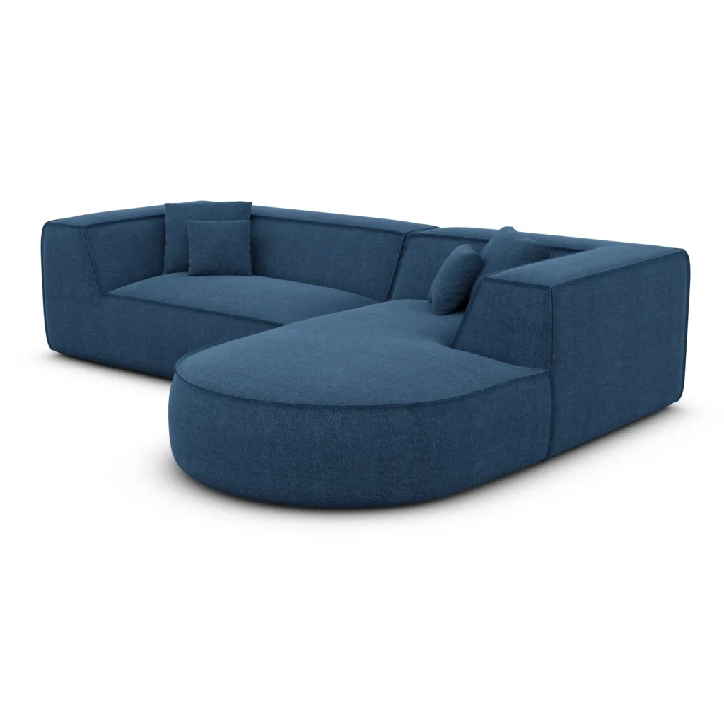 Strukturstoff L-Form Sofa Liberia