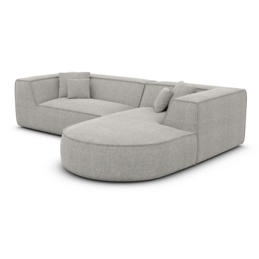 Strukturstoff L-Form Sofa Liberia