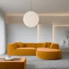 Samtstoff L-Form Sofa Liberia