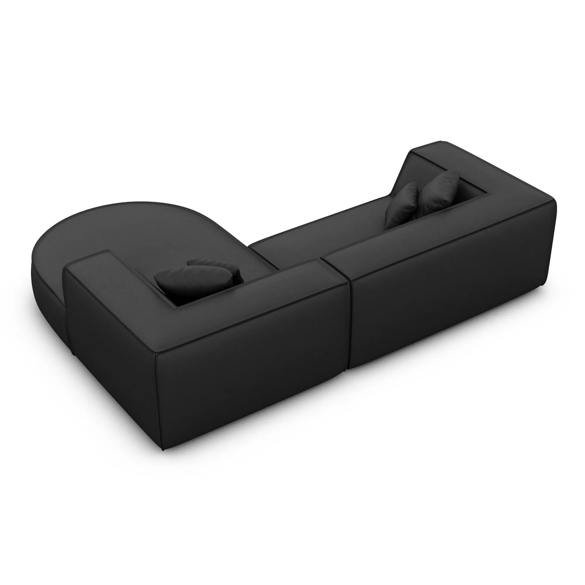 Echtleder L-Form Sofa Liberia