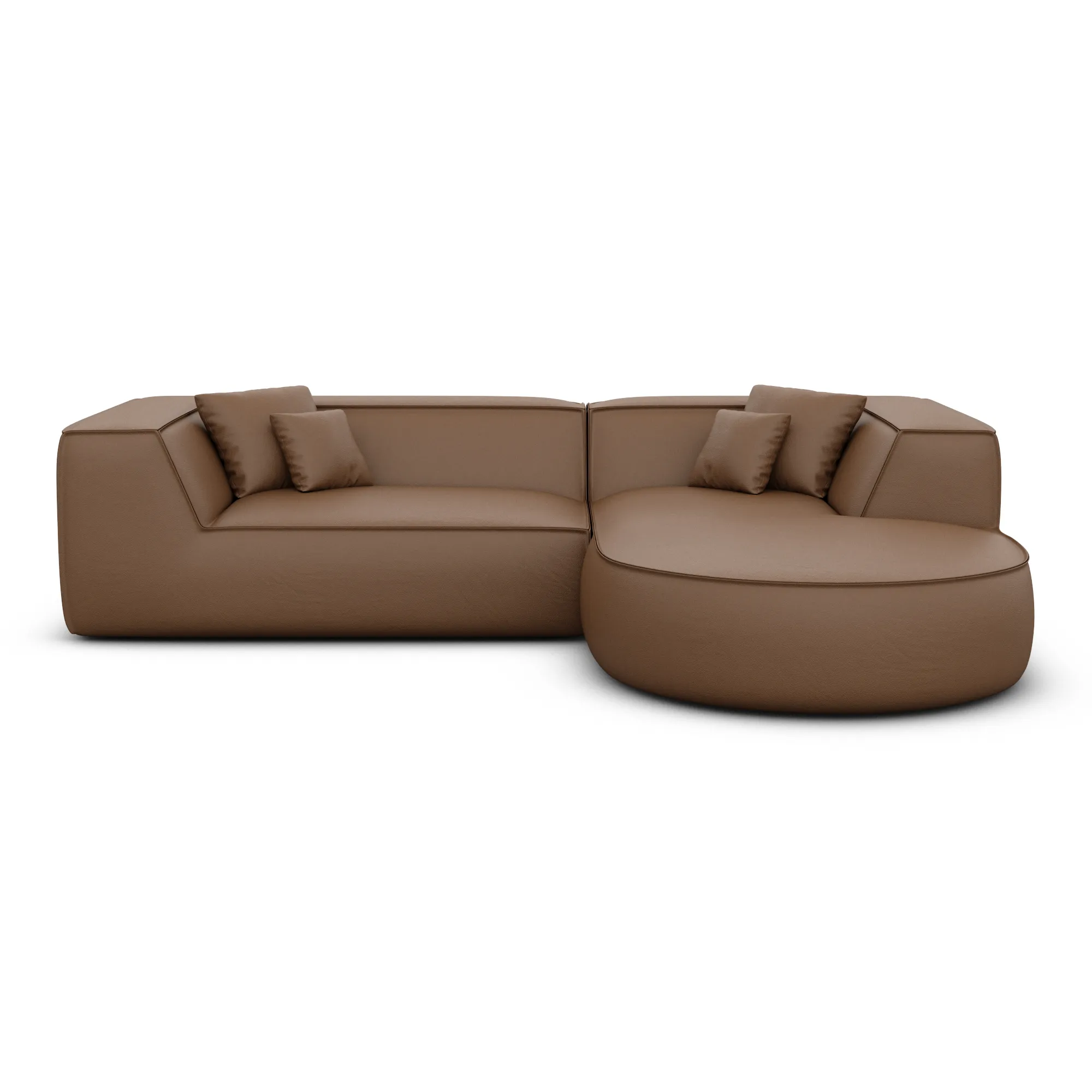 Echtleder L-Form Sofa Liberia