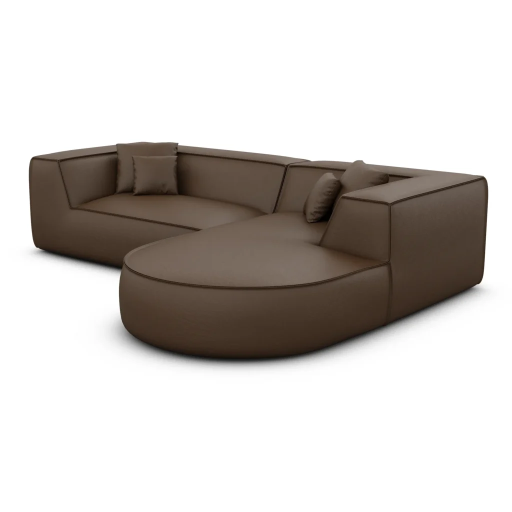 Echtleder L-Form Sofa Liberia