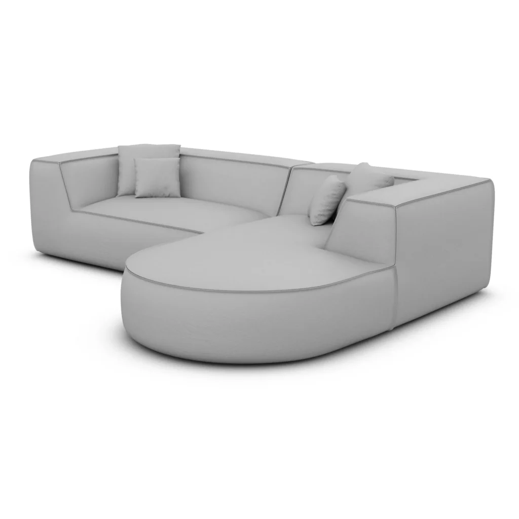 Echtleder L-Form Sofa Liberia
