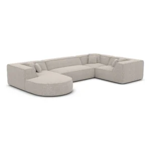 Bouclé U-Form XL Wohnlandschaft Liberia