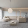 Strukturstoff U-Form XL Wohnlandschaft Liberia