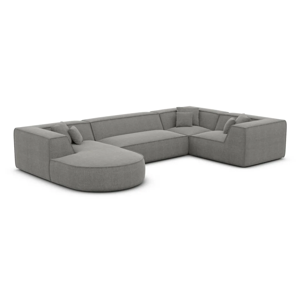 Strukturstoff U-Form XL Wohnlandschaft Liberia