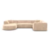 Samtstoff U-Form XL Wohnlandschaft Liberia