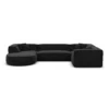 Samtstoff U-Form XL Wohnlandschaft Liberia