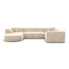 Samtstoff U-Form XL Wohnlandschaft Liberia