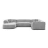 Samtstoff U-Form XL Wohnlandschaft Liberia