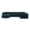 Samtstoff U-Form XL Wohnlandschaft Liberia