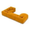 Samtstoff U-Form XL Wohnlandschaft Liberia