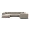 Samtstoff U-Form XL Wohnlandschaft Liberia