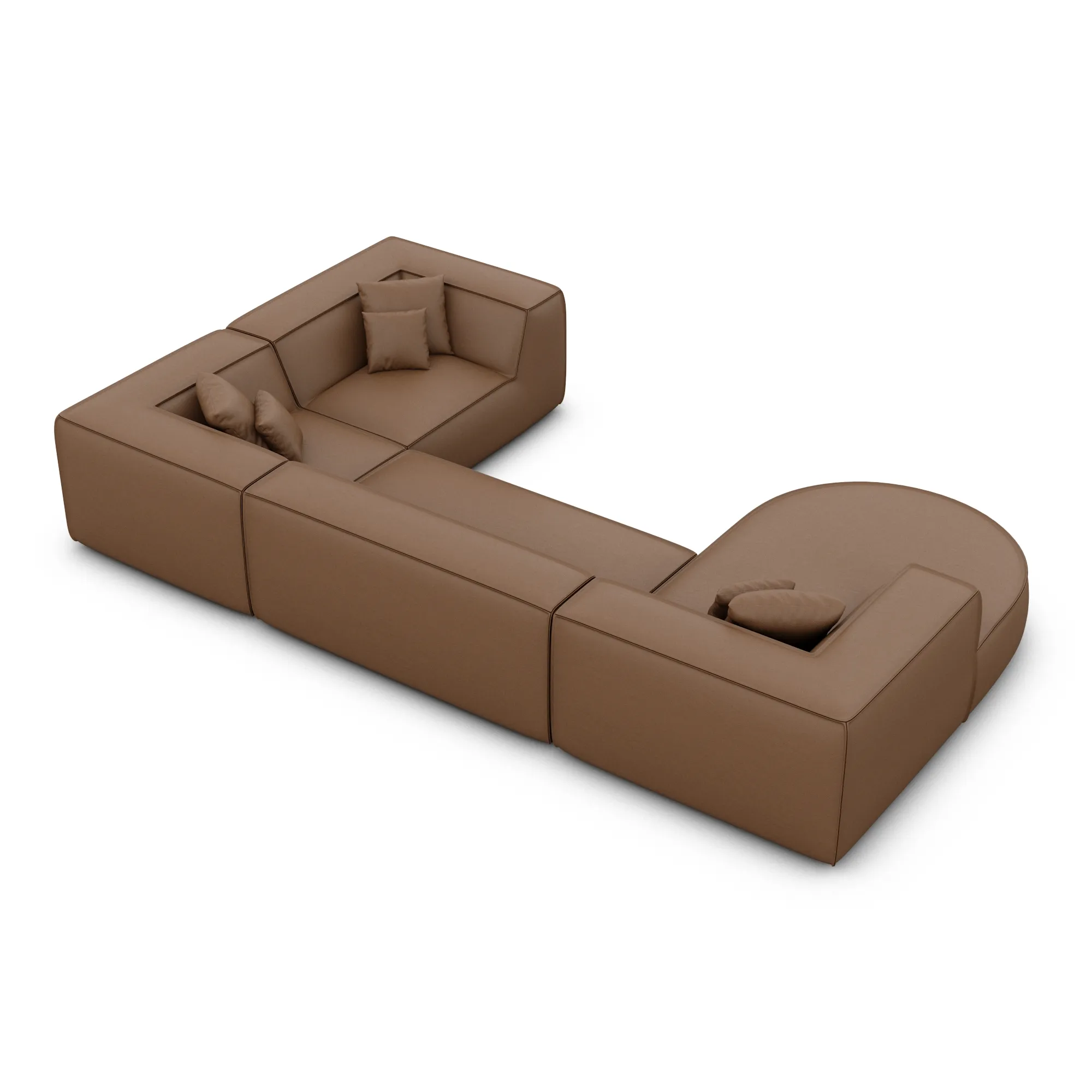 Echtleder U-Form XL Wohnlandschaft Liberia