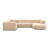 Samtstoff U-Form XL Wohnlandschaft Liberia