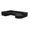 Samtstoff U-Form XL Wohnlandschaft Liberia
