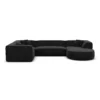 Samtstoff U-Form XL Wohnlandschaft Liberia