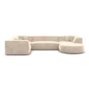 Samtstoff U-Form XL Wohnlandschaft Liberia