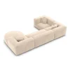 Samtstoff U-Form XL Wohnlandschaft Liberia