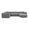 Samtstoff U-Form XL Wohnlandschaft Liberia