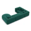 Samtstoff U-Form XL Wohnlandschaft Liberia