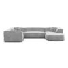 Samtstoff U-Form XL Wohnlandschaft Liberia
