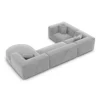 Samtstoff U-Form XL Wohnlandschaft Liberia