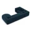 Samtstoff U-Form XL Wohnlandschaft Liberia