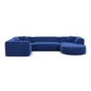 Samtstoff U-Form XL Wohnlandschaft Liberia