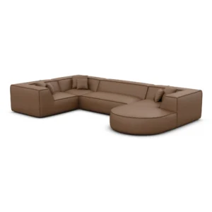 Kunstleder U-Form XL Wohnlandschaft Liberia