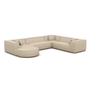 Kunstleder U-Form XXL Wohnlandschaft Liberia