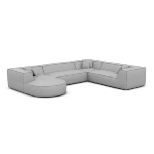 Kunstleder U-Form XXL Wohnlandschaft Liberia