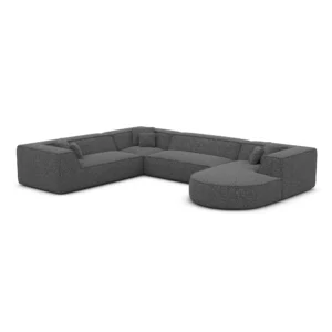 Bouclé U-Form XXL Wohnlandschaft Liberia