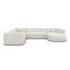 Bouclé U-Form XXL Wohnlandschaft Liberia