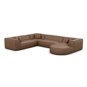 Echtleder U-Form XXL Wohnlandschaft Liberia