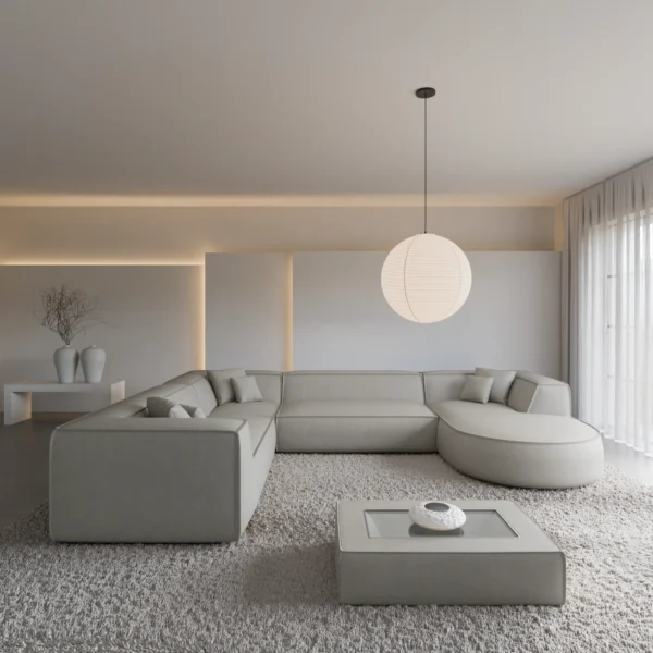 Echtleder U-Form XXL Wohnlandschaft Liberia