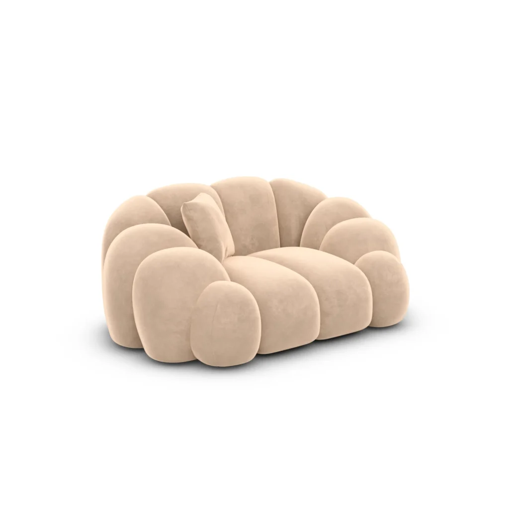 Samtstoff Sessel Liora