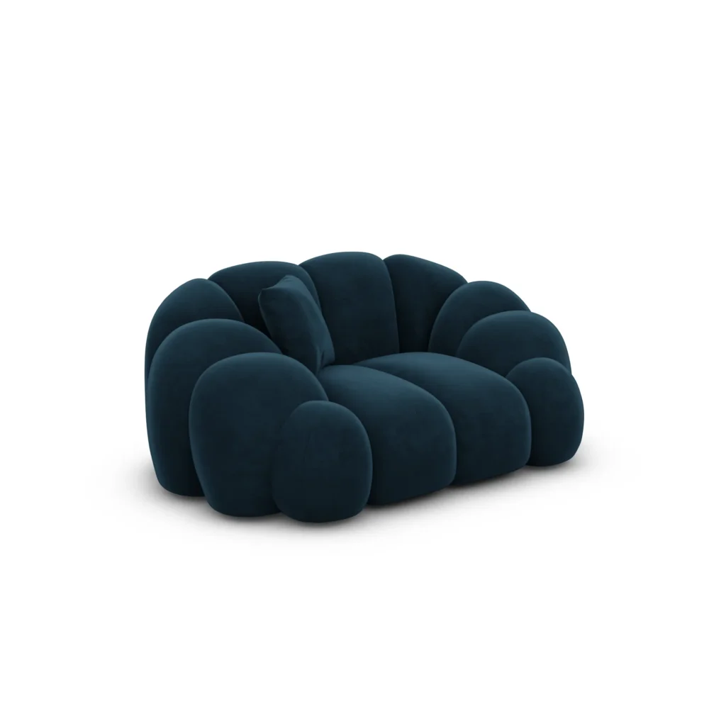 Samtstoff Sessel Liora