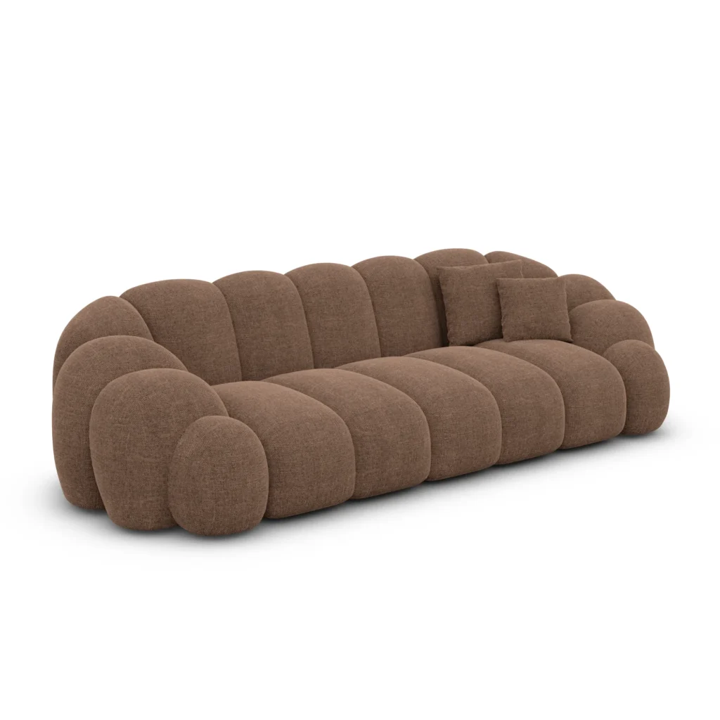 Strukturstoff 3-Sitzer Couch Liora