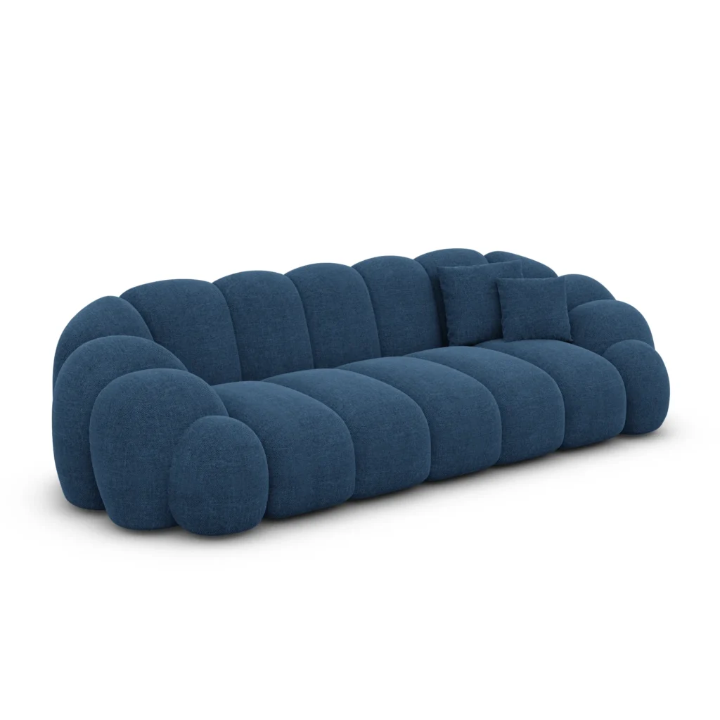 Strukturstoff 3-Sitzer Couch Liora