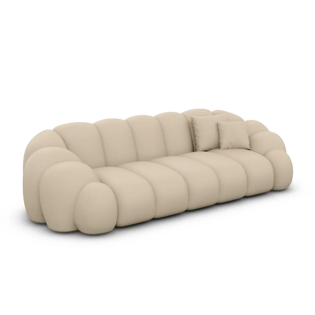 Echtleder 3-Sitzer Couch Liora